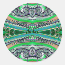 オレンジ色の～かわいらしが緑色のピンクのフラクタルをシェード