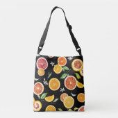 オレンジ色の#pattern #trendy #style クロスボディバッグ (裏面)