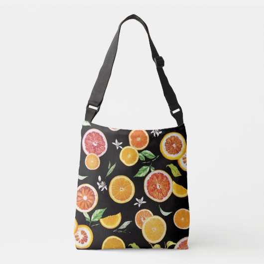 オレンジ色の#pattern #trendy #style クロスボディバッグ (正面)