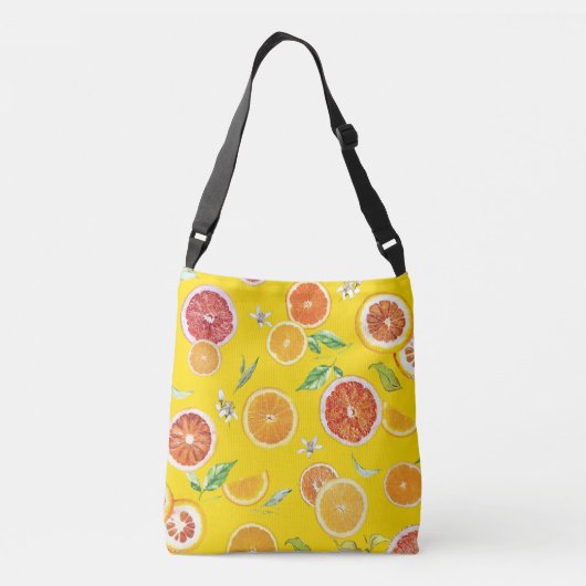 オレンジ色の#pattern #trendy #style クロスボディバッグ (裏面)