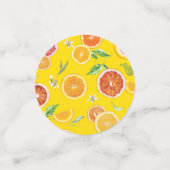 オレンジ色の#pattern #trendy #style コンフェッティ (スモール正面)