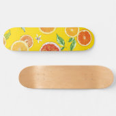 オレンジ色の#pattern #trendy #style スケートボード (横)