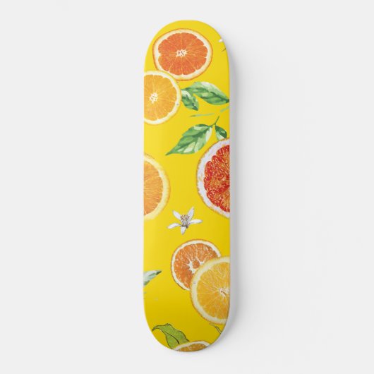 オレンジ色の#pattern #trendy #style スケートボード (正面)