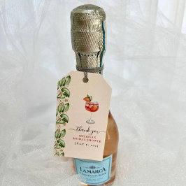 オレンジ色のAperolスプリッツ ブライダルシャワー ギフトタグ