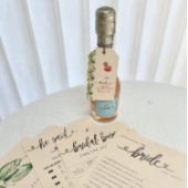 オレンジ色のAperolスプリッツ ブライダルシャワー ギフトタグ