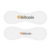 オレンジ色のBitcoinシンボルを持つ大きなBitcoinロゴ 野球ボール (パネル)