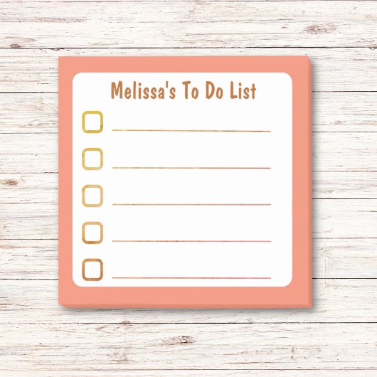 オレンジ色のDoリストの並び ポストイット