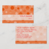オレンジ色のFizz名刺テンプレート 名刺 (正面/裏面)