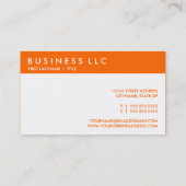 オレンジ色のhtmlカラーコードFF6600 名刺 (裏面)