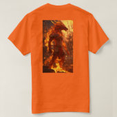 オレンジ色のTシャツ Tシャツ (デザイン裏面)