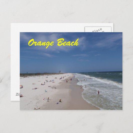 オレンジ色アラバマのはがき ポストカード (正面/裏面)