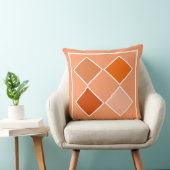 オレンジ色アーガイル色 クッション (椅子)