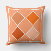 オレンジ色アーガイル色 クッション (裏面)