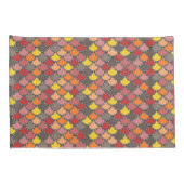 オレンジ色イエローピンク灰色パタはかりで測ーン 枕カバー (裏面-右)