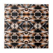 オレンジ色グラデーション塗り潰し機械的スケッチ タイル (正面)