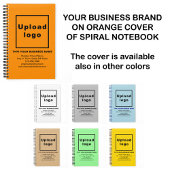 オレンジ色スパイラルノートブックのビジネスブランド ノートブック