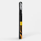 オレンジ色ゼブラストライプブパールiphone 5ケース Case-Mate iPhoneケース (裏面/右)