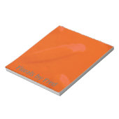オレンジ色ダイヤモンドプレートメモ帳 ノートパッド (回転)