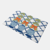 オレンジ色トピアリーブルージンジャージャーズDoormatへようこそ ドアマット (アングル)