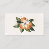 オレンジ色フローラディスプレイシャワーエンクロージャカード エンクロージャーカード (裏面)