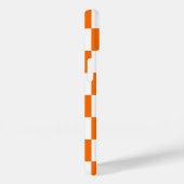 オレンジ色市松模様に白チェックパターンiPhoneケース Case-Mate iPhoneケース (裏面 / 右)