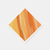 オレンジ色 スタンダードカクテルナプキン (角)