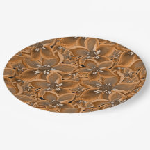 オレンジ色、灰色の水色の花。