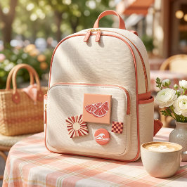 オレンジ色 缶バッジ