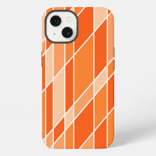 オレンジ色 iPhoneケース (裏面)