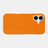 オレンジ色 iPhone 16ケース (裏面横)