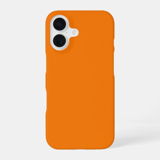 オレンジ色 iPhone 16ケース (裏面)