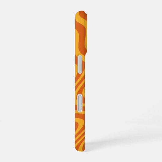 オレンジ色 iPhone 16ケース (右側面)