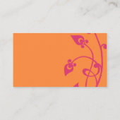 オレンジ花のエンクロージャカード エンクロージャーカード (裏面)