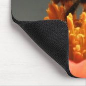 オレンジ花の蜂 マウスパッド (コーナー)