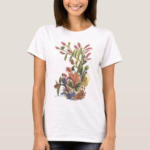 オレンジ花のTシャツ Tシャツ