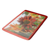 オレンジ花大浴場 バスマット (アングル)