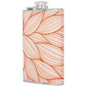 オレンジ花柄 フラスク (左)