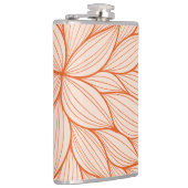 オレンジ花柄 フラスク (右)