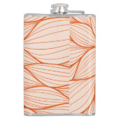 オレンジ花柄 フラスク (裏面)