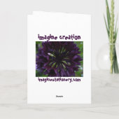 オレンジ花 カード (裏面)