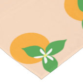 オレンジ花 ショートテーブルランナー (コーナー)