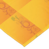 オレンジ花 テーブルクロス (アングル)