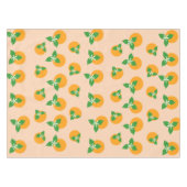 オレンジ花 テーブルクロス (正面(横))