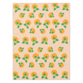 オレンジ花 テーブルクロス (正面)