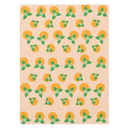 オレンジ花 テーブルクロス