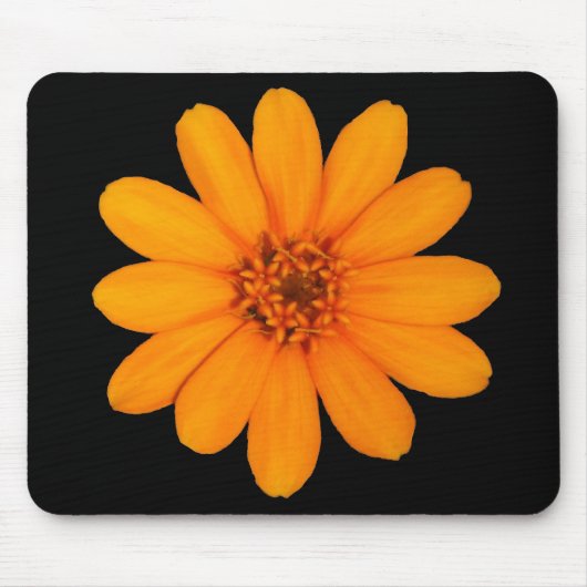 オレンジ花 マウスパッド (正面)