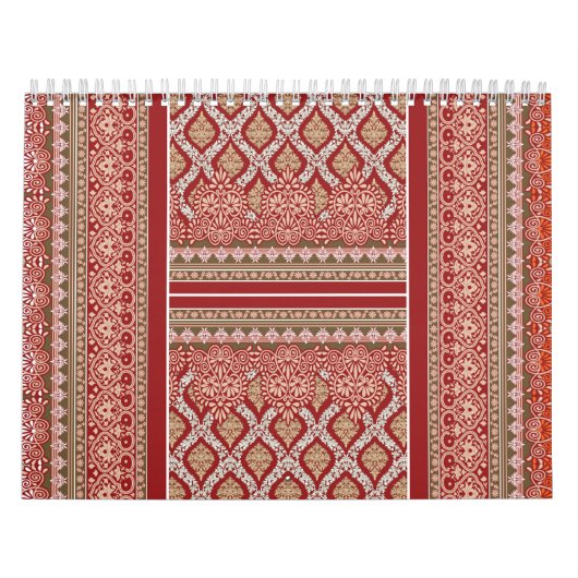 オレンジ芸術的色と茶色の表現 カレンダー (カバー)