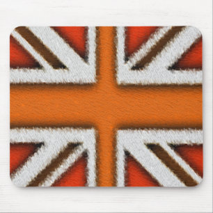 オレンジ英国国旗 マウスパッド