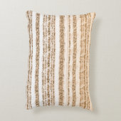 オレンジ華美と白を特徴とする繊維デザイン アクセントクッション (裏面(縦))