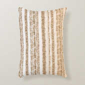 オレンジ華美と白を特徴とする繊維デザイン アクセントクッション (正面(垂直))